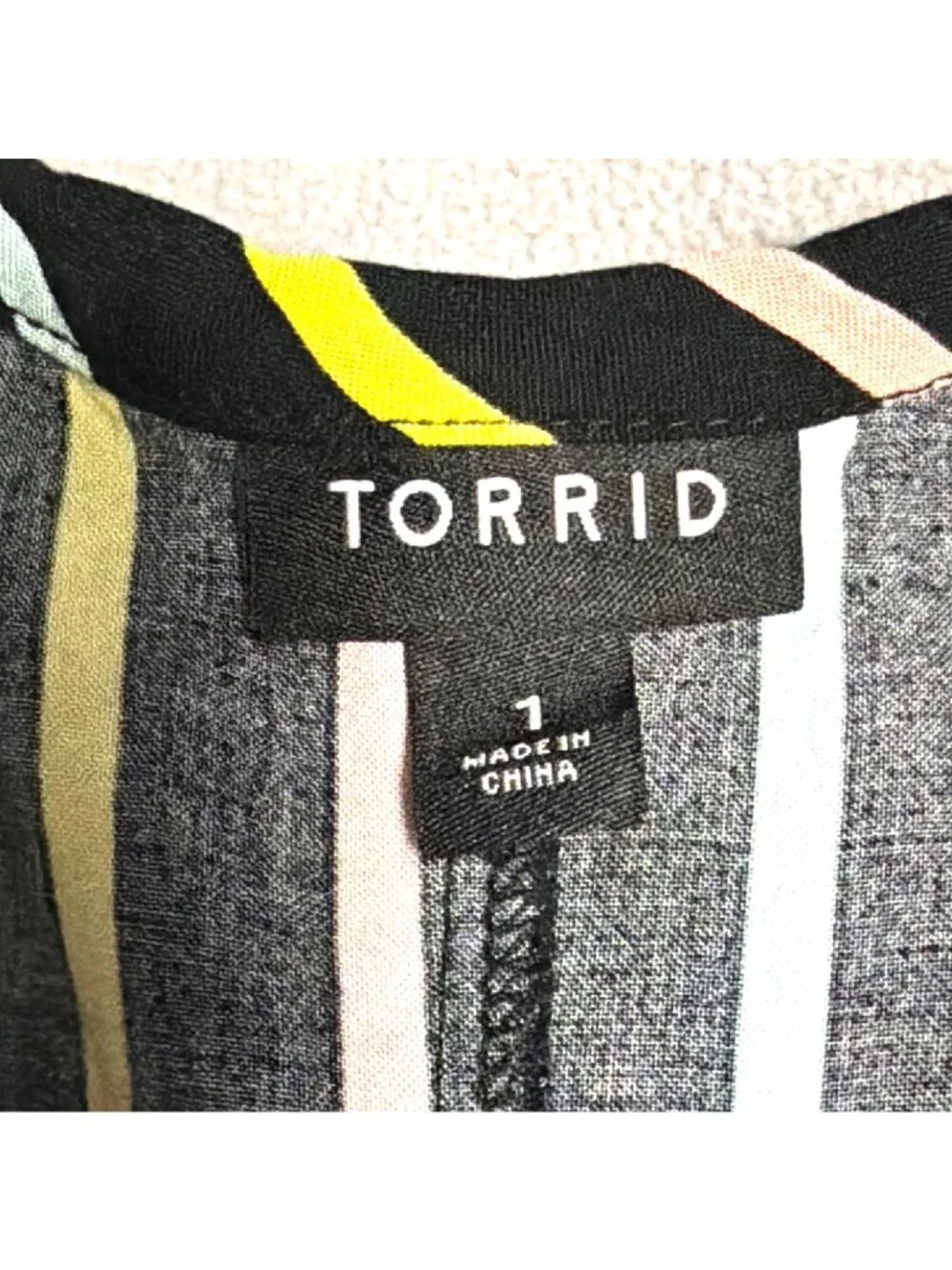 Torrid Womens Multicolor Striped Sleeveless Maxi Dress Rayon Size 1 - Picture 4 of 8